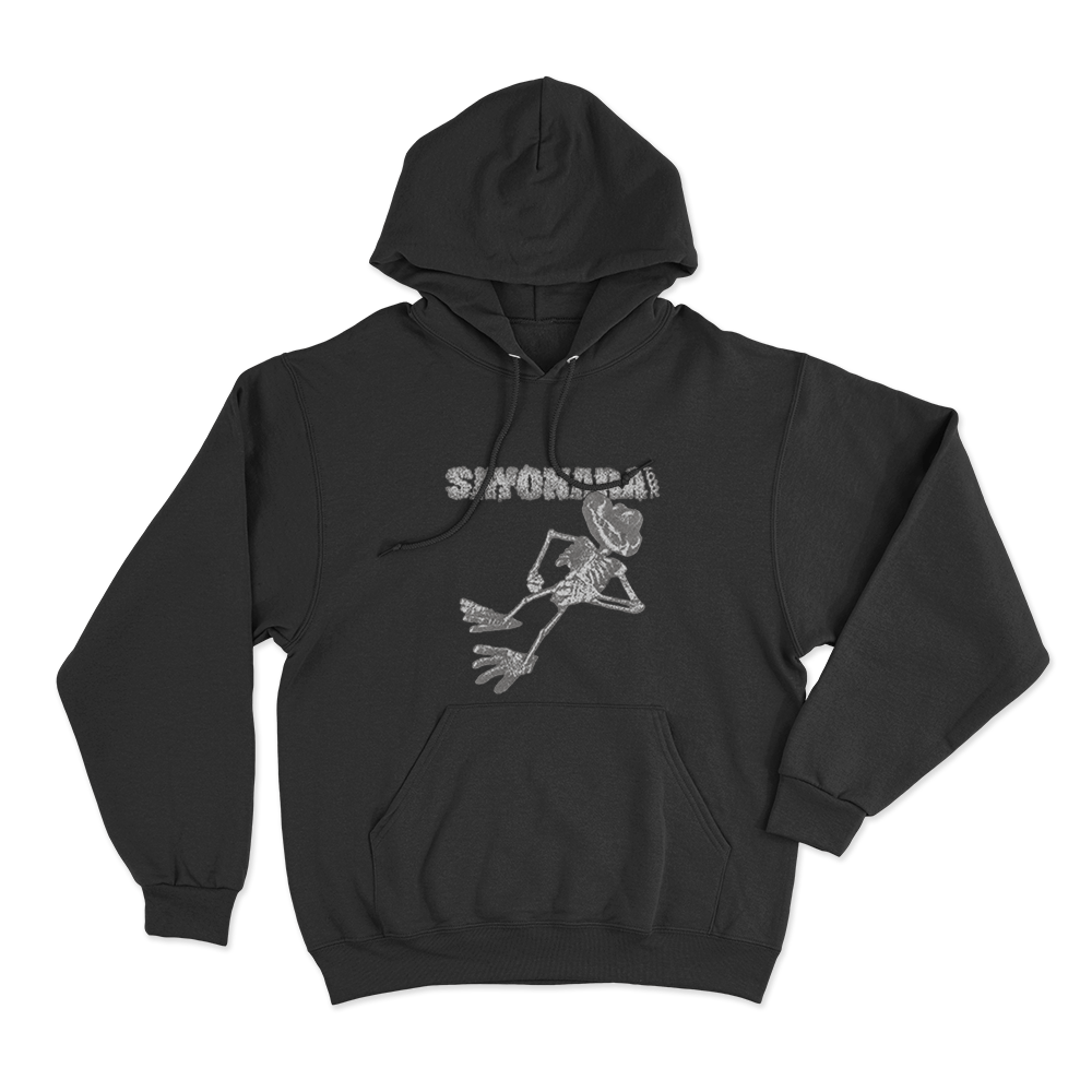 Sayonara Skeleton Unisex Hoodie Black Sayonara Skeleton Unisex Hoodie Black