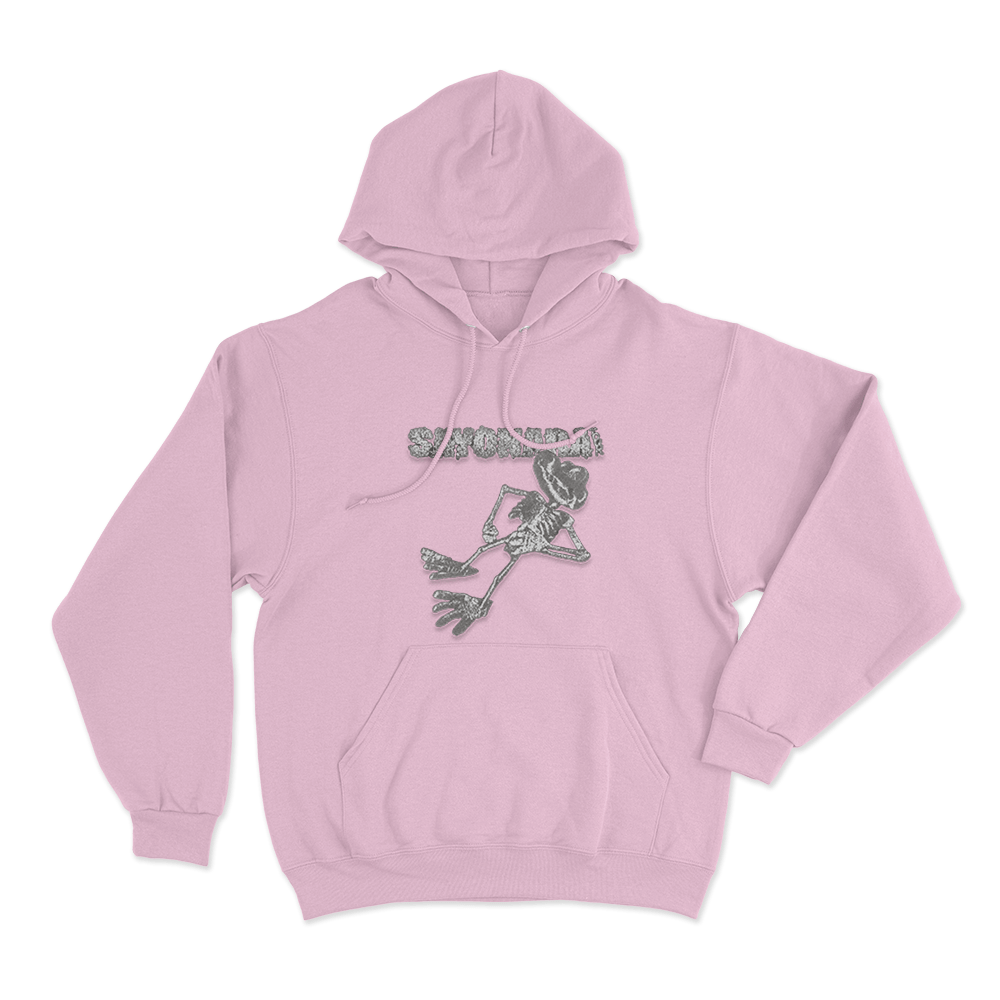Sayonara Skeleton Unisex Hoodie Pink Sayonara Skeleton Unisex Hoodie Pink