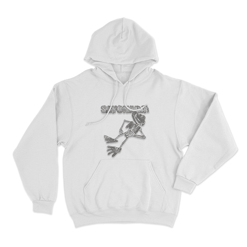 Sayonara Skeleton Unisex Hoodie White Sayonara Skeleton Unisex Hoodie White